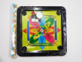 Plastic Build Mini Carom Board For Kids (15 Inch*15 Inch) - Chess Board.