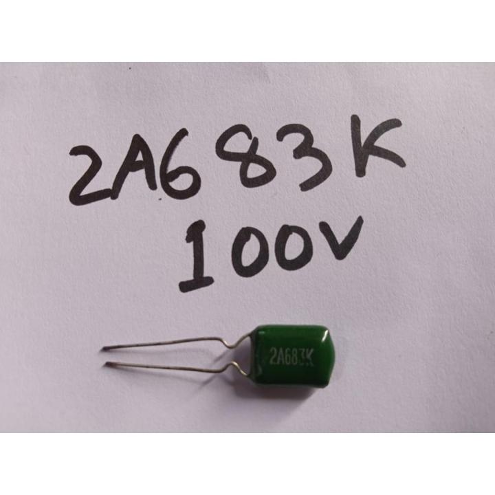 15Pcs- Metallized Polypropylene Film 683j Capacitor 68nF 100V Mylar Polyester Film Electrical Circuitry & Parts