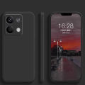 For Xiaomi Redmi Note 13 4G Matte Finish Silicone with Inside Fiber Cloth Phone Back cover.