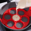 7 Holes Nonstick Baking Mold Silicone Pancake Maker Ring Fried Egg Molds for Family Cooking Kitchenware Gadgets. 