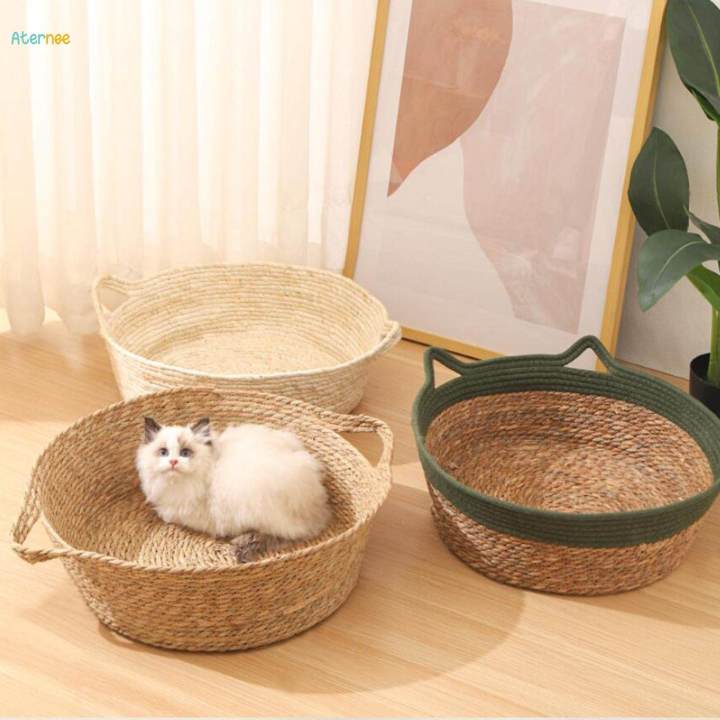 Cat%20Bed%20Basket%20Cool%20Cat%20Scratcher%20Durable%20Weaving%20Pet%20Cat%20Bed%20for%20Cats%20Puppy%20green%2045cmx15cm%20-%20Image%206