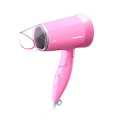 Panasonic 1500W Low Noise Hair Dryer, Comfortable and Quiet Blow-Drying, Silent Design, Set Nozzle, Foldable Handle, Cool Setting, 3 Airflow Settings, Pink (EH-ND57-P). 