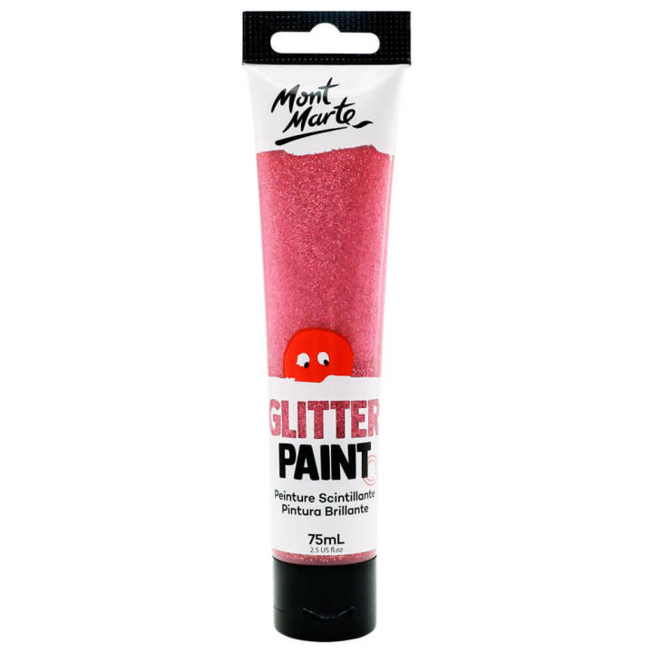 Mont Marte Glitter Paint 75ml-Pink