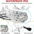 High Quality SMD 2835 DC 12V LED Strip Light with Remote 5 Meters RGB Color Special Lights for Ceiling Decoration. 