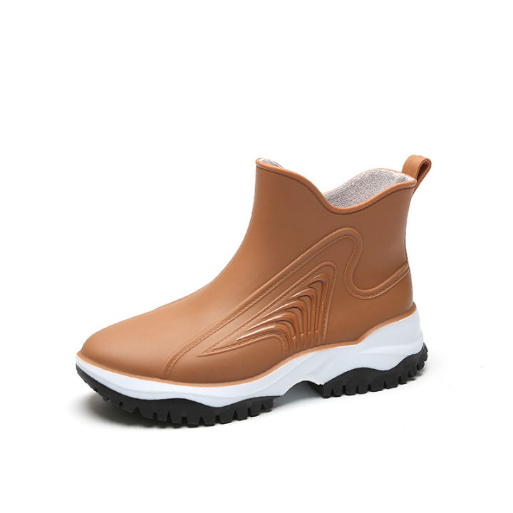 Japanese%20fashion%20color-block%20thick-soled%20low-cut%20women's%20rain%20boots%20wear-resistant,%20waterproof%20and%20non-slip%20sleeve%20shoes,%20work%20shoes%20worn%20outside%20the%20kitchen%20-%20Image%204