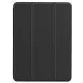 For Apple iPad Air 3 (2019) 10.5 inches (3rd generation) Luxury Premium Silk Texture Horizontal Flip Leather Cover with 3-folding Holder Smart Case with Apple Pencil Holder-(Black) For A2153, A2123,A2154 ,A2152. 