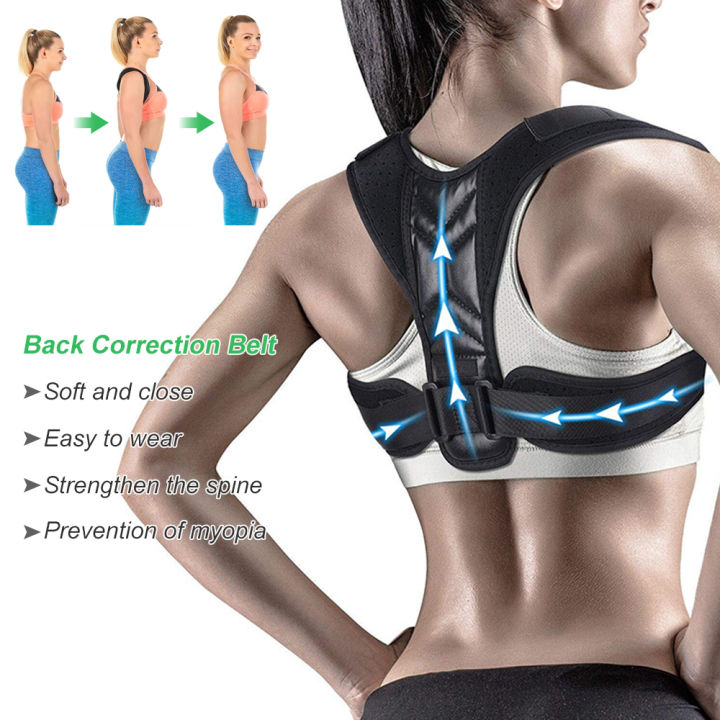 Adjustable Posture Corrector Back Brace Comfortable Posture Trainer for Spinal Alignment Posture Support Humpback Straightener