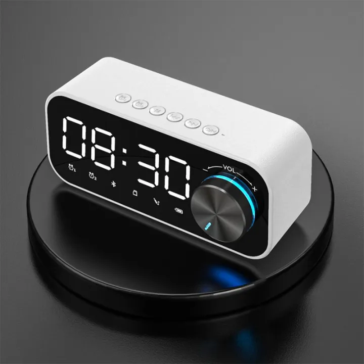 ZXL-B126%20Subwoofer%20Mini%20Bluetooth%20Speaker/Mirror%20Dual%20Alarm%20Clock%20Digital%20Display%20LED%20Wireless%20Subwoofer%20Music%20Player%20-%20Image%203