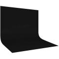 Black Photography Backdrop 7×14 FT – High Density Polyester Studio Background Cloth for Portrait,YouTube Video & Photoshoot.