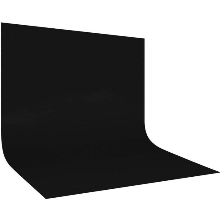 Black Photography Backdrop 7×14 FT – High Density Polyester Studio Background Cloth for Portrait,YouTube Video & Photoshoot
