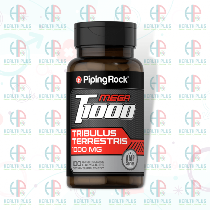 PipingRock Tribulus Mega, 1000 mg (per serving), 100 Quick Release Capsules