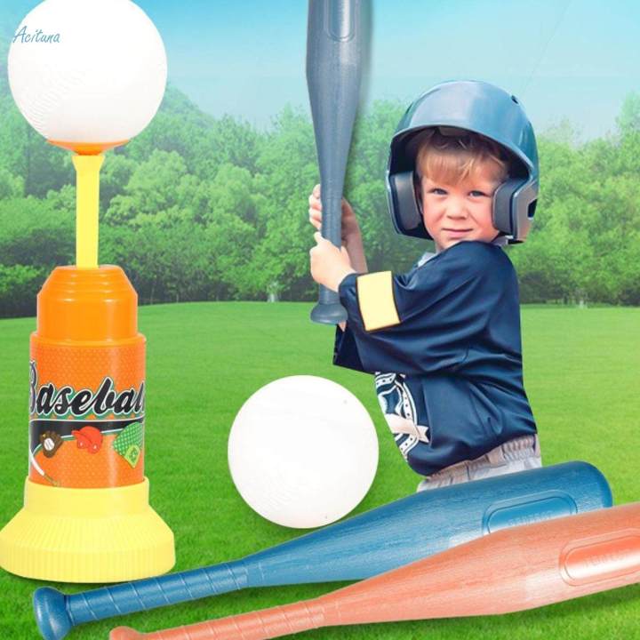 Kids Baseball Pitching Machine Outdoor Toys Baseball Training Set for Girls Boys Kids Birthday Gifts
