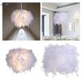 Feather Lamp Shade for Table Lamp and Floor Lamp for Living Room Party Decor. 