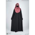 Glam Touch Premium Designer MUHTASIM Plain Abaya, Boroka for Women, Dubai Cherry Abaya. 