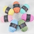 50 Grams/Ball Baby Milk Cotton Yarn For Hand Knitting Crochet Worsted Wool Thread Colorful Eco-dyed DIY Needlework. 