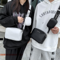 Simple Style Small Shoulder Bags Solid Color Pu Leather Wide Strap Crossbody Bag Purse Mini Cute Earphone Lipstick Purses. 