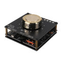 ZK-F502E Cool Volume Indicator Bluetooth Audio Power Amplifier Board Module LC Filter Stereo 50W+50W. 