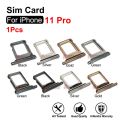Sim Tray For iPhone 11 Pro Single and Dual SIM Card Slot With Waterproof Rubber Ring Replacement Part. 