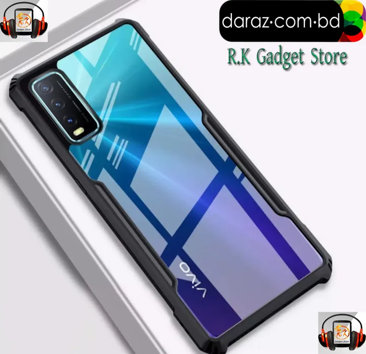 For%20Vivo%20Y20%20/%20Vivo%20Y20G%20/%20Vivo%20Y20I%20/%20Vivo%20Y20S%20Shockproof%20TPU%20Bumper%20Clear%20Acrylic%20Mobile%20Phone%20Case%20Back%20Cover%20-%20Image%202