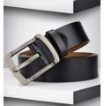 Casual Soft Leather Belt for Men - Black.