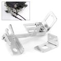 Throttle Cable Bracket, 2Pcs Adjustable Throttle Cable Bracket Kickdown Chrome Throttle Cable Mount for SBC BBC Holley. 