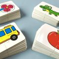 Toddler Montessori Educational Puzzle Toys 32Pcs Cards Matching Game Baby Cognition Jigsaw Toys Animal Life Set Puzzle Gift.