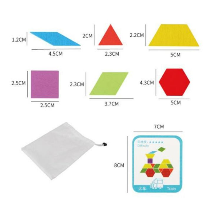 155%20Pcs%20Wooden%20Pattern%20Blocks%20Set%20Geometric%20Shape%20Puzzle%20Kindergarten%20Classic%20Educational%20Montessori%20Tangram%20Toy%20-%20Image%204