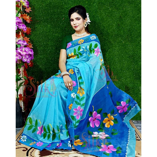 Half%20Silk%20Hand%20Print%20Sharee%20-%20Image%202