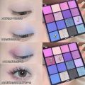 16 Colors Ultimate Shadow Palette Matte Glitter Purple Eyeshadow Palette Neon Powder Pigments Cosmetics. 