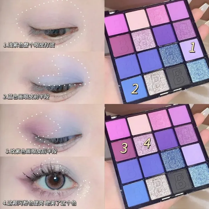 16%20Colors%20Ultimate%20Shadow%20Palette%20Matte%20Glitter%20Purple%20Eyeshadow%20Palette%20Neon%20Powder%20Pigments%20Cosmetics%20-%20Image%204