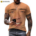 Funny design printing T-shirt actor Nicolas Cage 3D printed streetwear men women fashion oversized T shirt hiphop tees tops 6XL. 