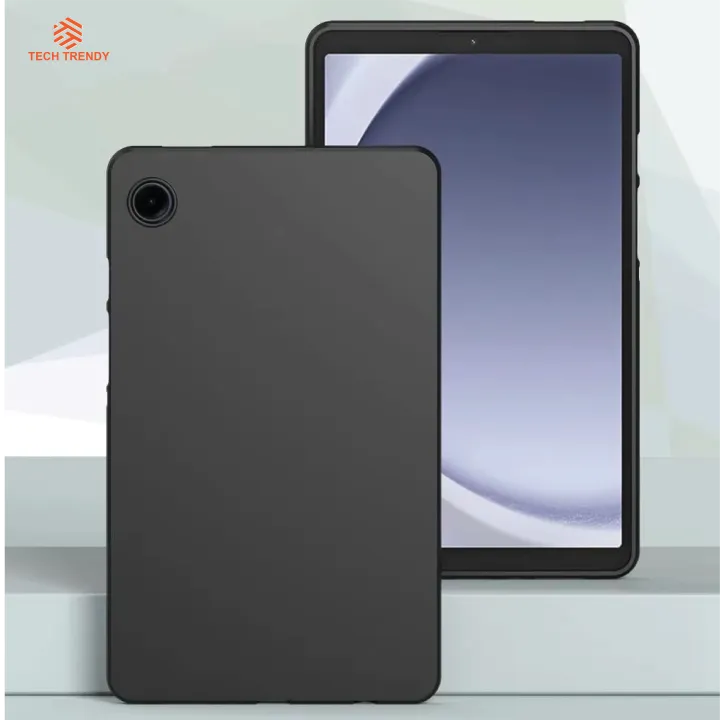 Samsung%20Galaxy%20Tab%20A9-SM-X115/X110%20Soft%20TPU%20Black%20Color%20Back%20%20Cover%20+%20Tempered%20Glass%20Protector%20for%20Samsung%20Galaxy%20Tab%20A9%20(2%20in%201%20Combo)%20-%20Image%202