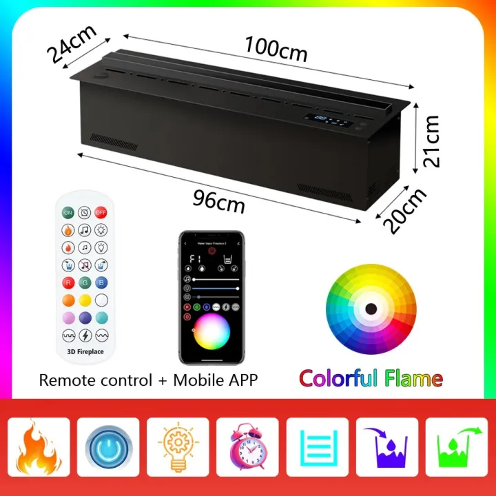 New%203D%20Flame%20Water%20Gas%20Flame%20Humidifier%20with%205-year%20warranty%20Silent%20water%20mist%20Automatic%20drainage%203D%20steam%20fireplace%20-%20Image%203
