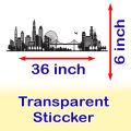 Transparent Wall Stickers for Split AC Decorative Cover.