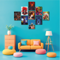 9 pcs Anime Combo Wallmet poster set for Home Decoration. 