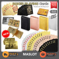 Gold Premium Poker Card Waterproof Plastic Foil Luxury Poker Card Playing Cards Game - Golden Silver Black PET Card Tash Play Card 54 Pcs Colourful.