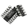 14pcs/9pcs Power Nut Driver Drill Bit Set Hexagonal Shank Hex Nut Socket 1/4 Screw Metric Driver Tool Set Adapter Drill Bit.