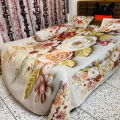 Premium King Size 3D Design Bed Sheet. 