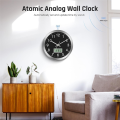 12Inch Wall Clock with Digital Date, Week & Indoor Temp - Battery Operated Wall Clock, Auto Sets,Easy to Read.