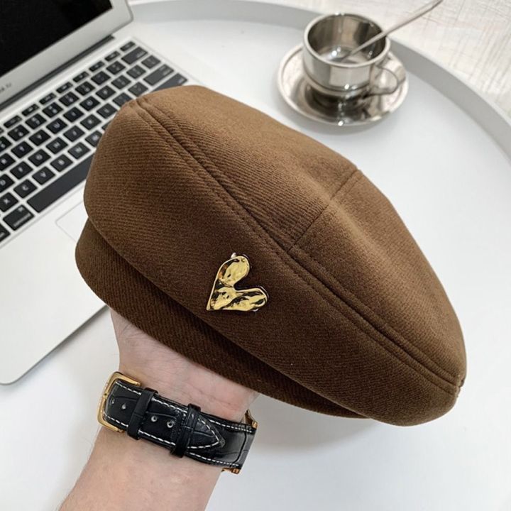Fall%20Winter%20Elegant%20Solid%20British%20Painter%20Hats%20Brimless%20Baret%20For%20Women%20Woolen%20Beret%20Hat%20With%20Love%20Heart%20-%20Image%205
