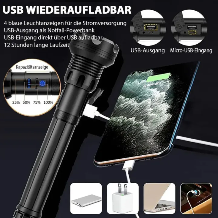 90000%20high%20lumens%20led%20rechargeable%20tactical%20laser%20flashlight%20outdoor%20lighting%20waterpoof%20climbing%20camping%20cob%20zoomable%20light%20-%20Image%205