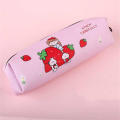 material Cartoon pen bag Portable Large size Cartoon design Cute bear stationery box Zipper closure Creative zipper pencil bag for School supplies Office organization Students Stationery storage Gift. 