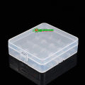 (White) Plastic 4-Section 18650 Battery Box Lithium Battery Holder Storage Box Case. 