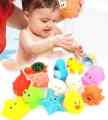 Soft Rubber Float Sqeeze Sound Baby Wash Bath Play Animals Toys -6 pic. 