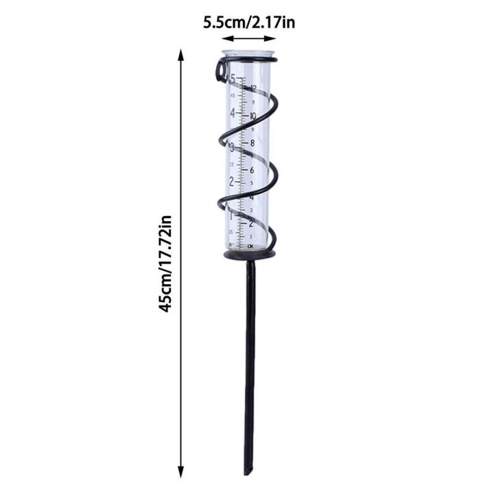 Spiral Rain Gauge Garden Outdoor Rain Observation Record Small Wooden Stick Inserted Everywhere Agricultural Measuring Tools