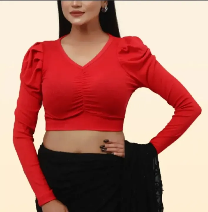 Fashionable%20Cotton%20Full%20hata%20Crop%20Tops%20Blouse%20for%20Women%20-%20Image%202