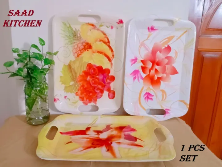 Exclusive%20Perty%20Melamine%20Serving%20Trays/Platters%2018%20Inch%20Large%20Multi%20Design.%20Tea%20Breakfast%20Bread%20Tray%20Snack%20Plate%20And%20Food%20Tray,%20Dishwasher%20Safe.%20Melamine%20Plastic%20Tray.%20-%20Image%202