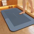Soft diatom mud absorbent mat bathroom floor mat autumn and winter toilet door anti-slip quick-drying foot mat door mat toilet carpet. 