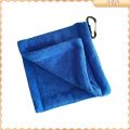[Lslhj] Golf Ball Cleaning Towel Wipe Cloth Club Head Cleaner with Hanging Buckle for Equipment. 