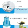 3000ML Ultrasonic Air Humidifier Double Sprayers for Home Office Baby Room Big Mist Volume Fog Mist Maker Essential Oil Diffuser. 